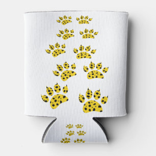 Cheetah Paw Print Can Cooler