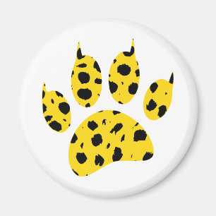 Cheetah Paw Print Magnet