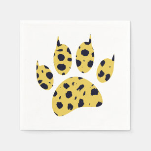 Cheetah Paw Print Napkin