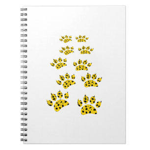 Cheetah Paw Print Notebook