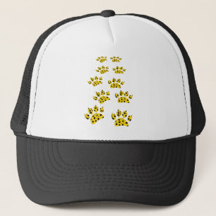 Cheetah Paw Print Trucker Hat