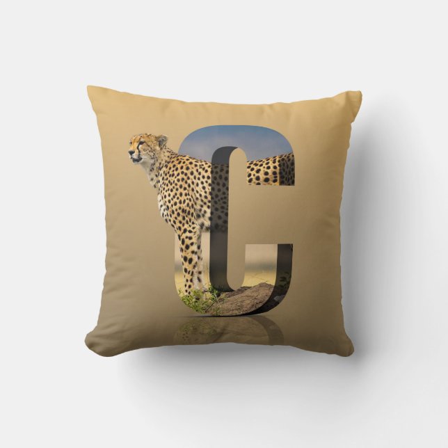 Cheetah Pillow  (Front)