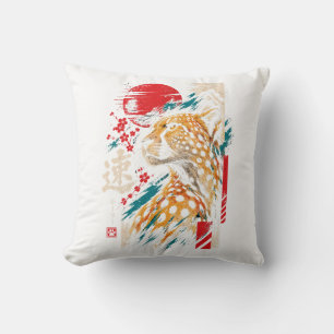 cheetah pillow, colourful cheetah, cheetah decor, cushion