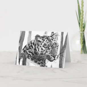 Cheetah Portrait Card