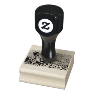 Cheetah Portrait Rubber Stamp