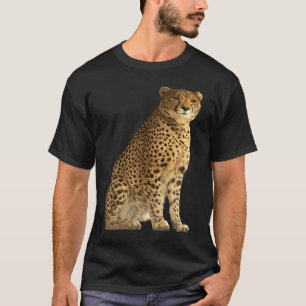 Cheetah Predatory Cat Africa Cat Wild Illustration T-Shirt