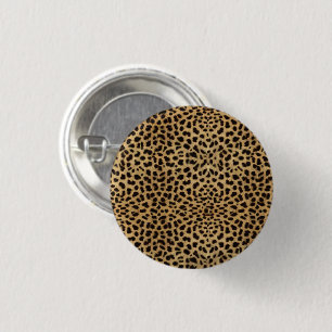 Cheetah Print 3 Cm Round Badge
