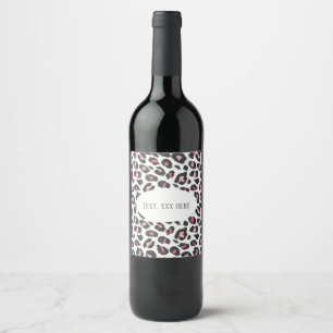 cheetah print, animal print, Leopard ,cheetah Wine Label