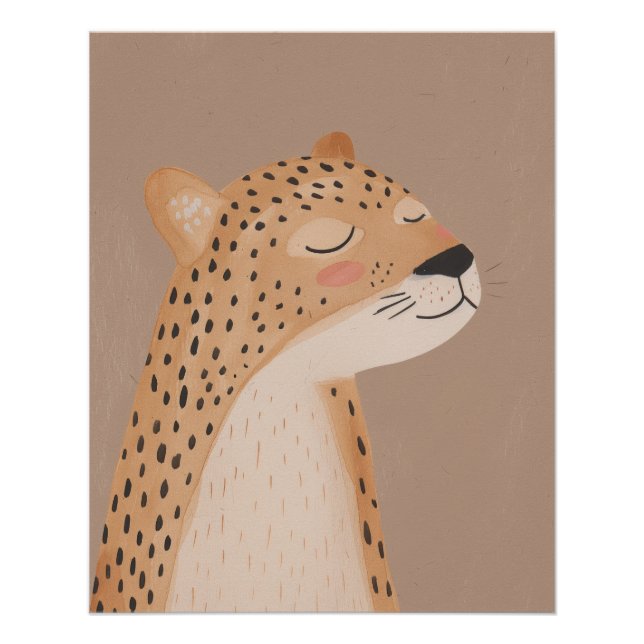 Cheetah Print, Baby Room Decor, Nursery Wall Art (Front)