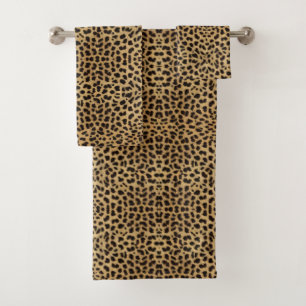 Cheetah Print Bath Towel Set