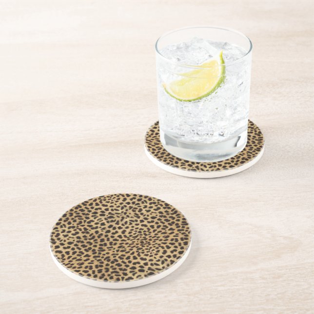 Cheetah Print Coaster (Side)
