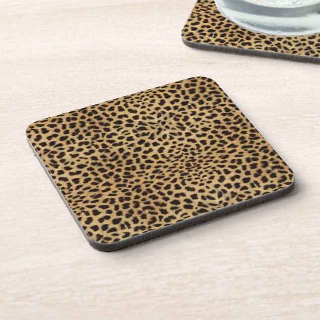 Cheetah Print Coaster (Left Side)