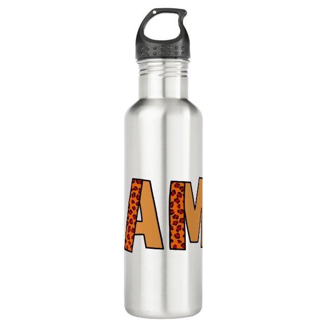 Cheetah Print Leopard Mum 710 Ml Water Bottle (Front)