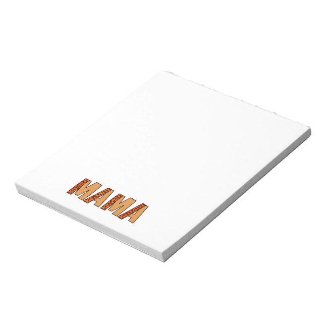 Cheetah Print Leopard Mum Notepad (Rotated)