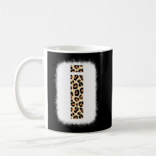 Cheetah Print Letter I Initial Letter I Leopard B Coffee Mug