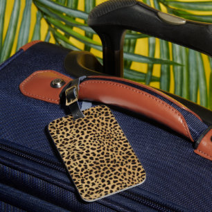 Cheetah Print Luggage Tag