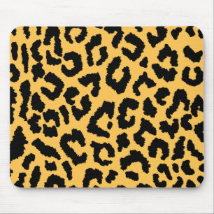 Cheetah print mouse mat