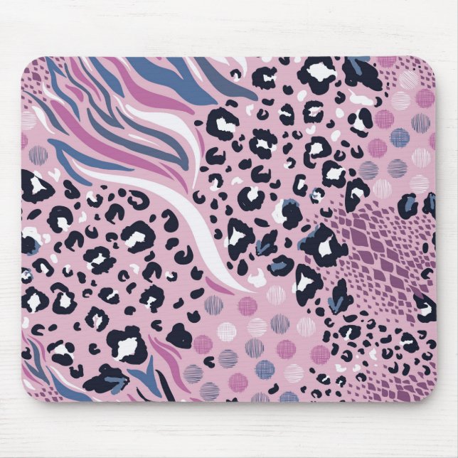 Cheetah print mouse mat (Front)