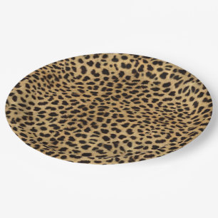 Cheetah Print Paper Plate