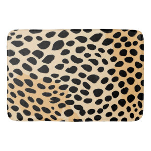 Cheetah Print Pattern Bath Mat