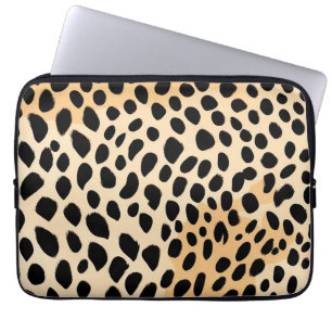 Cheetah Print Pattern Laptop Sleeve