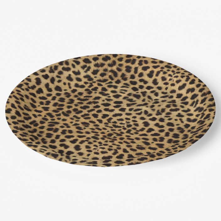 Cheetah Print pattern Paper Plate | Zazzle.co.uk