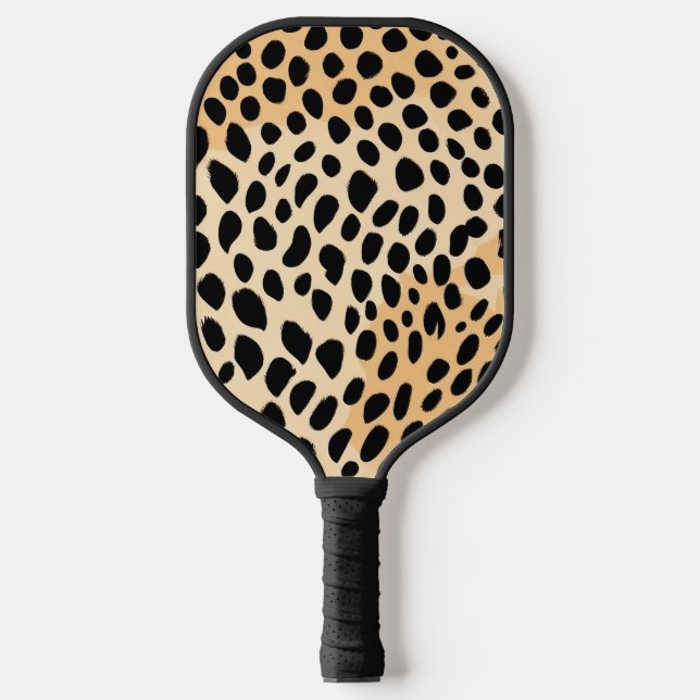 Cheetah Print Pattern Pickleball Paddle (Front)