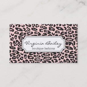 Cheetah Print (pink) Business Card