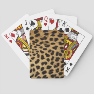 Cheetah Print Playing Cards