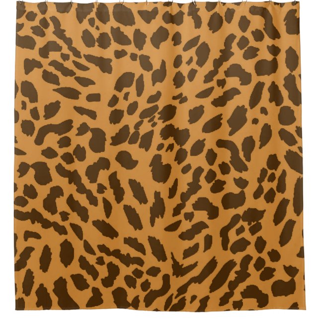 Cheetah Print Shower Curtain (Front)