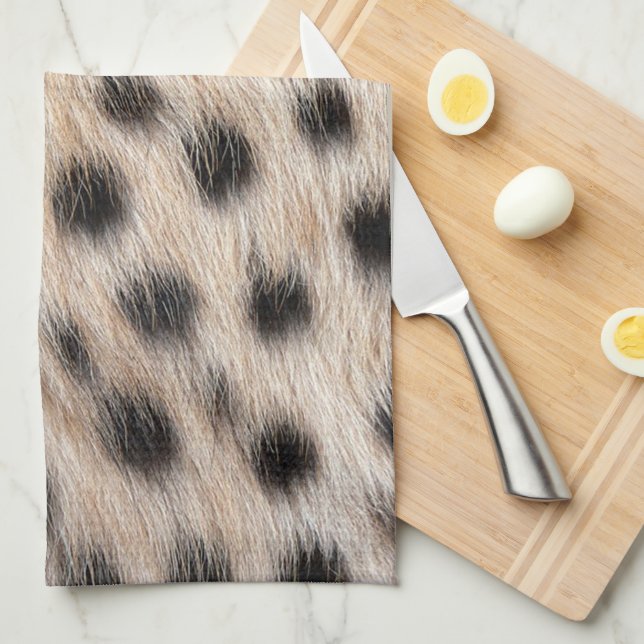 Cheetah Print Tea Towel (Quarter Fold)