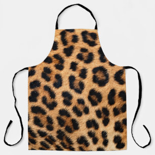 Cheetah print texture apron