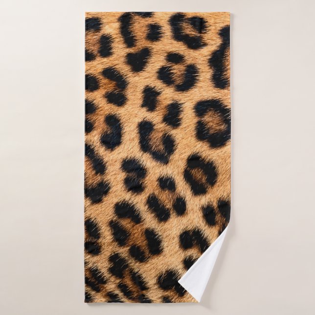 Cheetah print texture bath towel (Bath Towel)