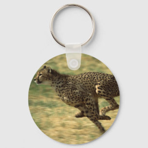 Cheetah Run Key Ring