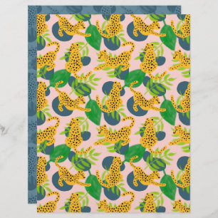 Cheetah Scrapbook Paper