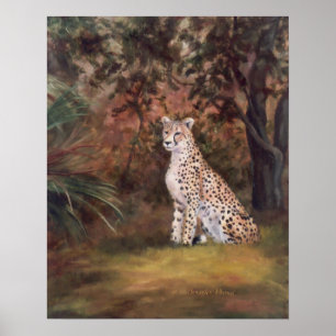 Cheetah Sitting Proud Poster/Print Poster
