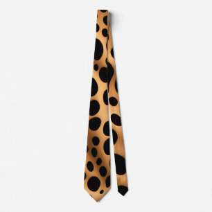 Cheetah skin Abstract Geometric Pattern Tie