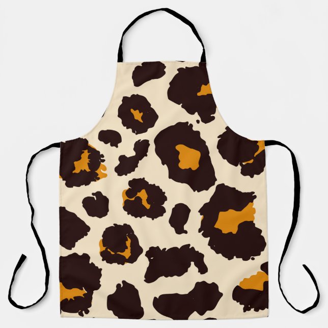 Cheetah Skin, Animal Print Texture. Apron (Front)
