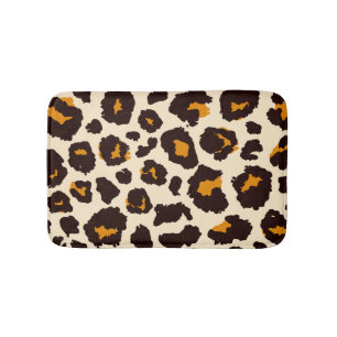 Cheetah Skin, Animal Print Texture. Bath Mat
