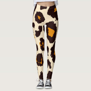 Cheetah Skin, Animal Print Texture. Leggings