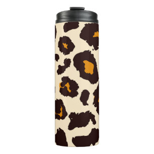 Cheetah Skin, Animal Print Texture. Thermal Tumbler