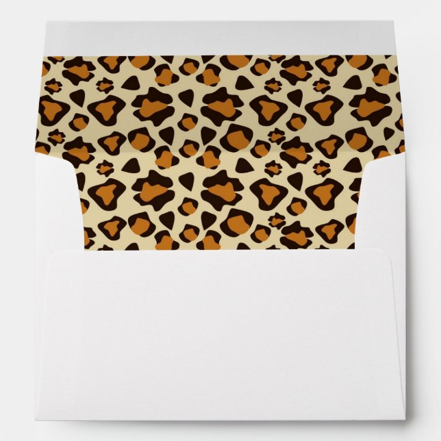 Cheetah skin pattern envelope (Back (Bottom))