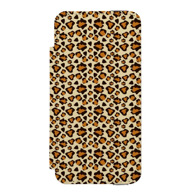 Cheetah skin pattern incipio iPhone wallet case (Folio Front)