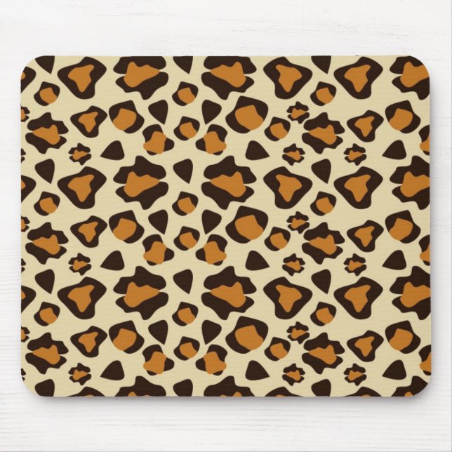 Cheetah skin pattern mouse mat (Front)