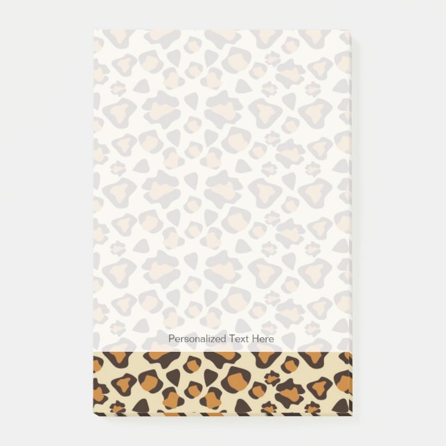 Cheetah skin pattern post-it notes (Front)