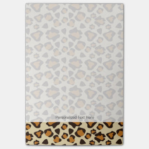 Cheetah skin pattern post-it notes