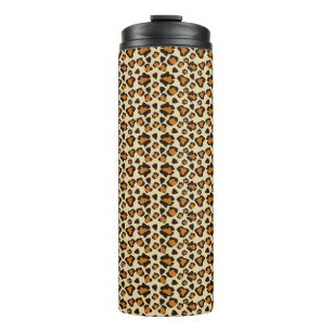 Cheetah skin pattern thermal tumbler