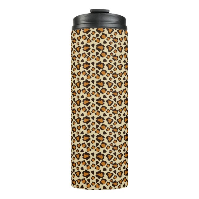 Cheetah skin pattern thermal tumbler (Front)
