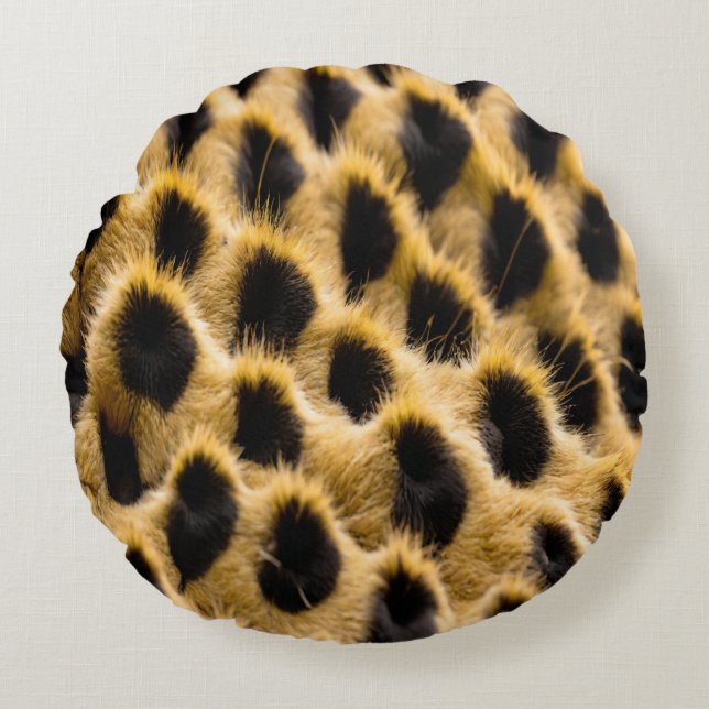 Cheetah Skin  Round Cushion (Front)