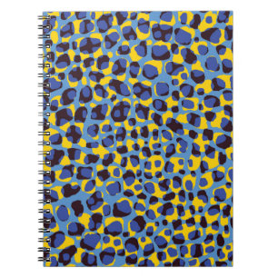 Cheetah skin texture, seamless animal print. notebook